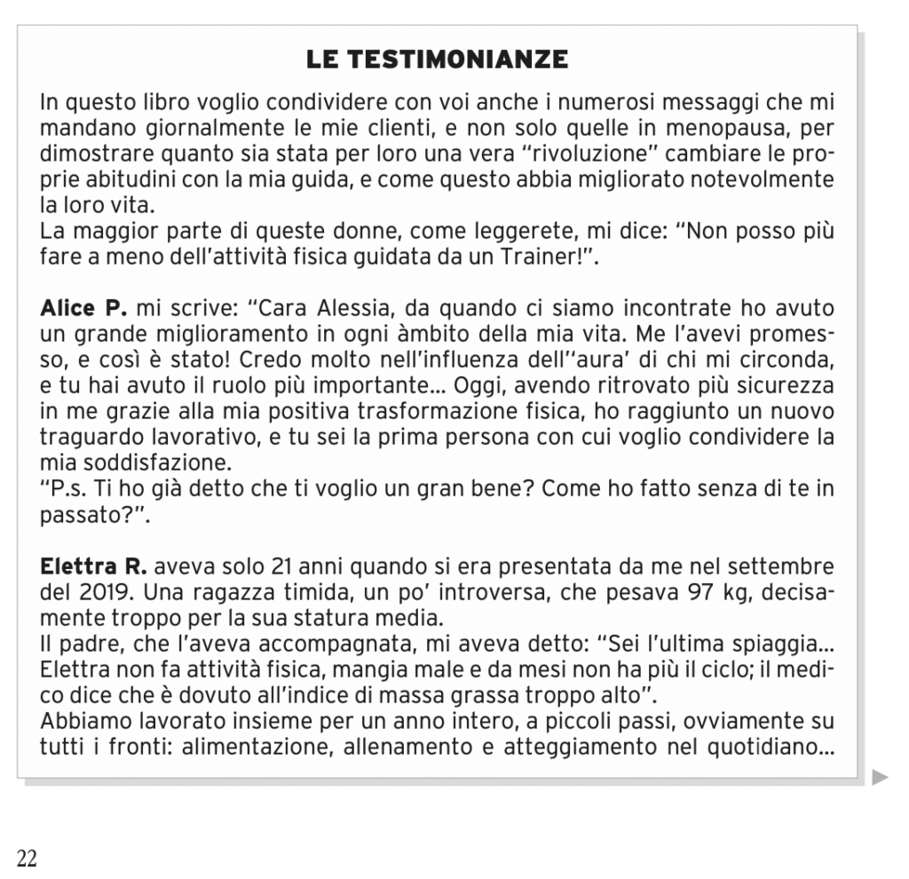 Screenshot Testimonianze Libro 2